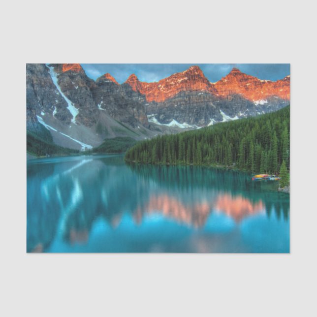 Alberta Canada Lake Louise Summer Adventure Tissue Paper (Front)