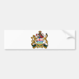 Alberta coat of arms bumper sticker