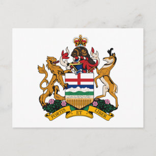 Alberta Coat of Arms Postcard