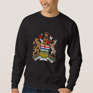 Alberta Coats Of Arms Vintage Canadian Pride Print Sweatshirt