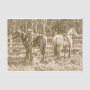 Alberta Cowboy Tissue Paper