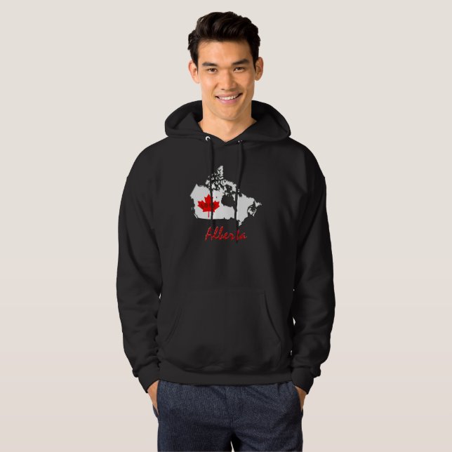 Alberta Customise  Canada Province Hoodie (Front Full)