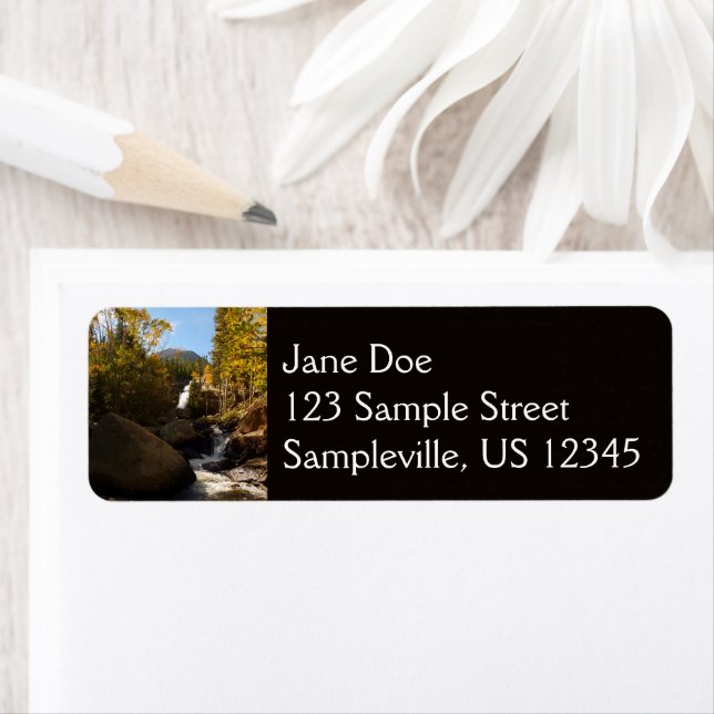 Alberta Falls in Autumn at Rocky Mountains (Insitu)