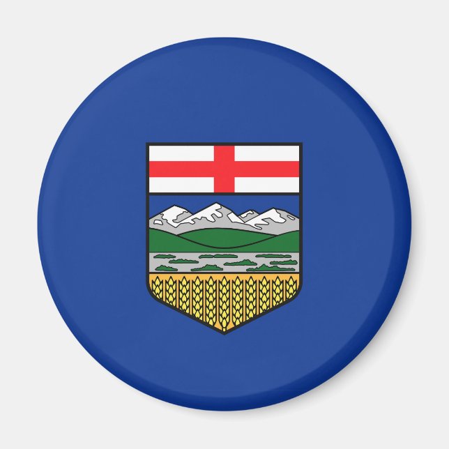 Alberta Flag Canada province symbol Magnet (Front)