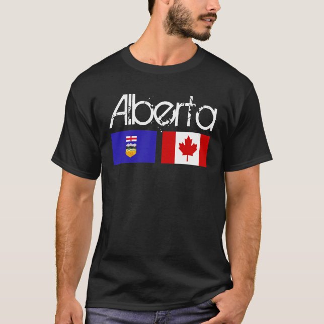 Alberta Flag Shirt Dark (Front)