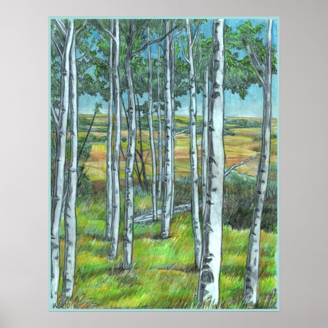 Alberta Foothills Art Landscape Print Poster (Front)