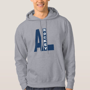 ALBERTA HOCKEY Gray Hooded Sweat Hoodie