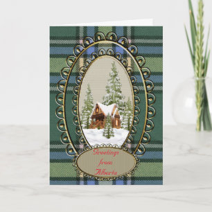 Alberta Original Provincial Tartan Holiday Card