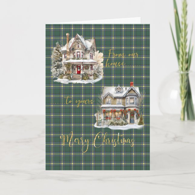 Alberta Provincial Tartan Holiday Card (Front)