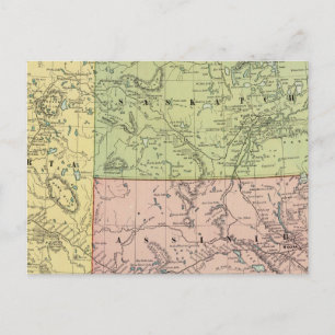 Alberta, Saskatchewan Postcard