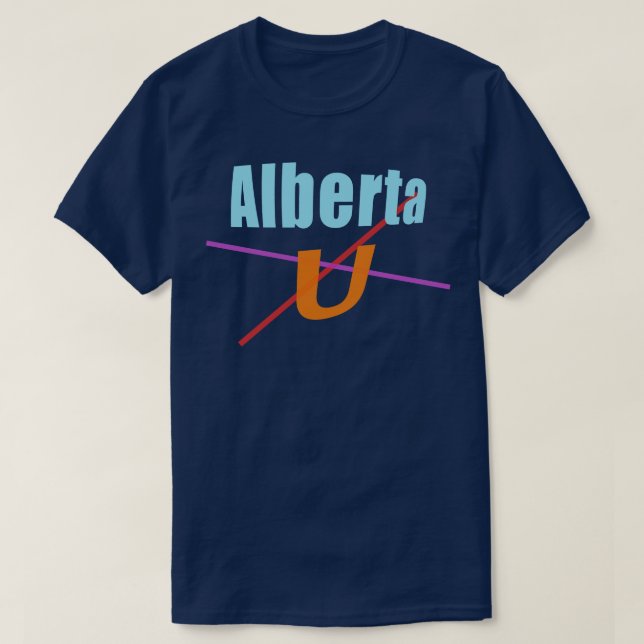Alberta U abstract design T-Shirt (Design Front)