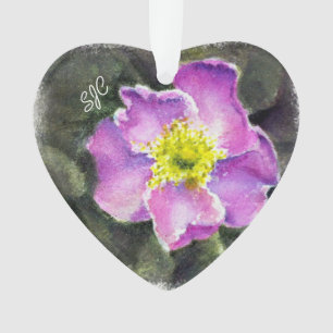 ALBERTA WILD ROSE VALENTINE ORNAMENT