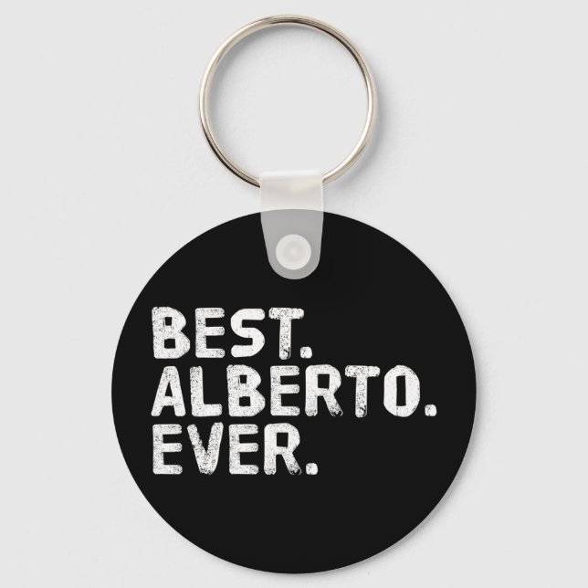 Alberto shirt funny men father's gift idea key ring (Front)