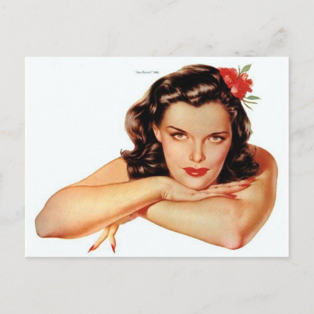 Alberto Vargas Vintage Pin up Postcard (Front)