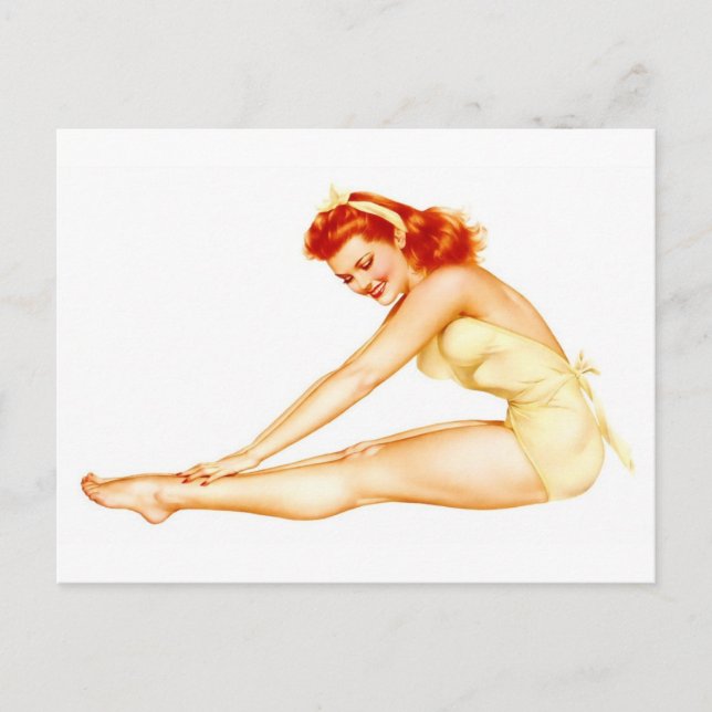 Alberto Vargas Vintage Pin up Postcard (Front)