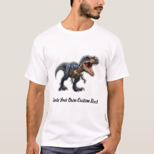 Albertosaurus Dinosaur Create Your Own Custom Text T-Shirt