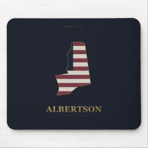 Albertson New York American Silhouette Mouse Mat