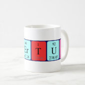 Albertus periodic table name mug (Front Right)