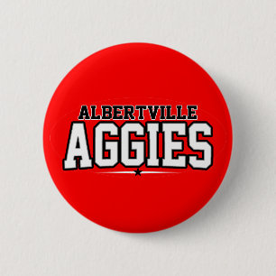 Albertville High School; Aggies 6 Cm Round Badge