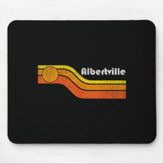 Albertville - Vintage Men Women 70s 80s Graphic Co Mouse Mat