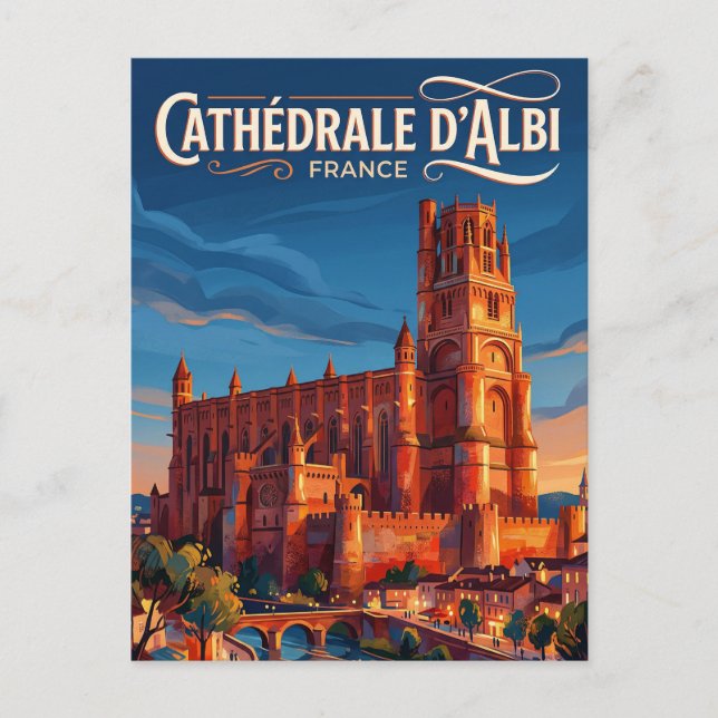 Albi Cathedral France Postcard (Front)
