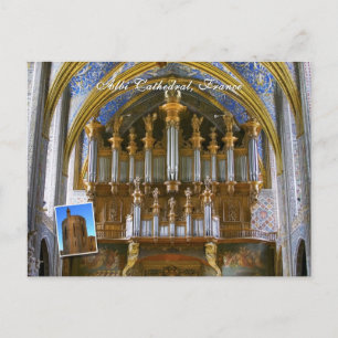 Albi Cathedral organ Postcard