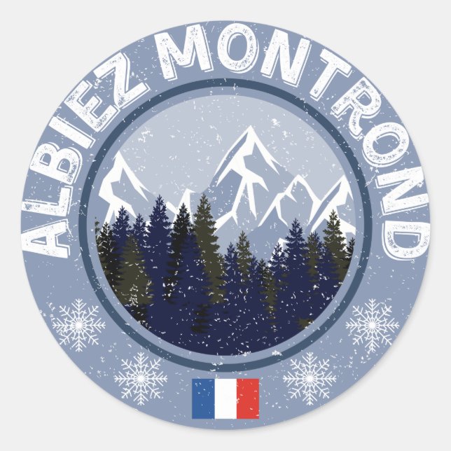 Albiez Montrond Ski resort Sticker (Front)