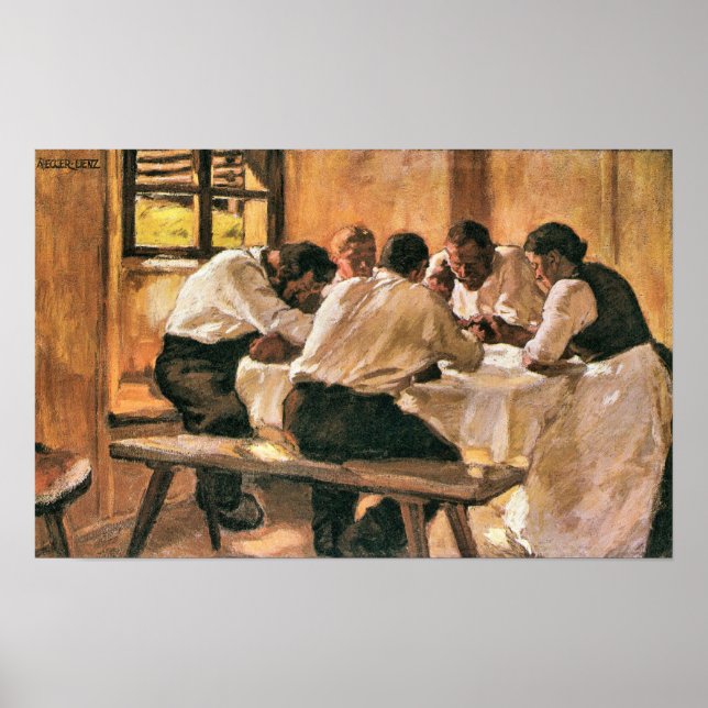 Albin Egger-Lienz - Lunch Poster (Front)