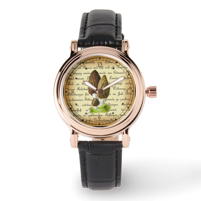 Albin Schmalfuß ~ Spitzmorchel-1~ Mushrooms ~  Wat Watch (Front)