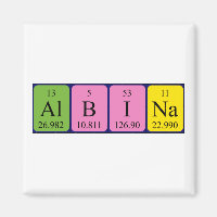 Albina periodic table name magnet