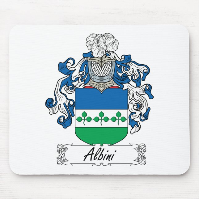 Albini Family Crest Mouse Mat (Front)