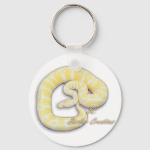 Albino Ball Python Key Ring