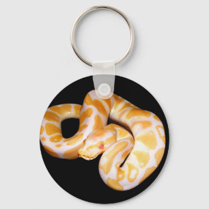 Albino Ball Python Key Ring