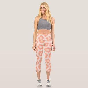 Albino Cheetah Print Leggings   Blush & Cream Anim