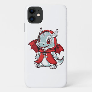 Albino Dragon in Red iPhone 11 Case