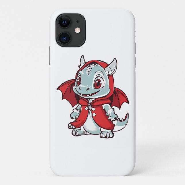 Albino Dragon in Red Case-Mate iPhone Case (Back)