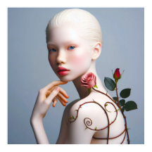 Albino Girl potrait Wall Art