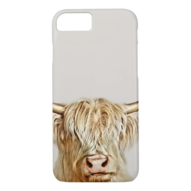 Albino Highland Cow Case-Mate iPhone Case (Back)