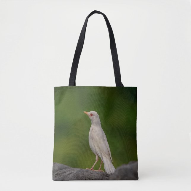 Albino Robin in Crown Point Tote Bag (Front)