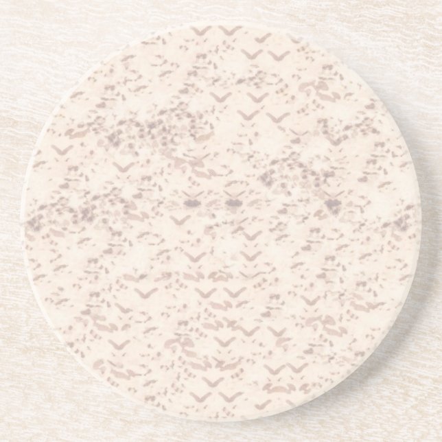 Albino Snake Skin Coaster (Front)