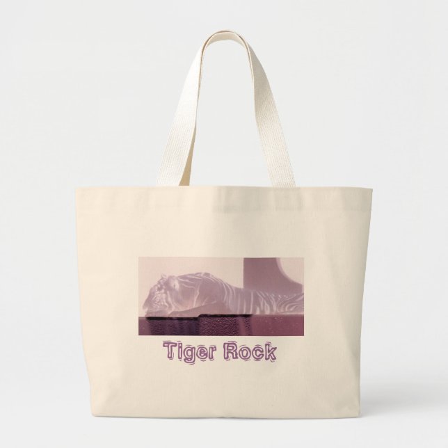Albino Tiger Large Tote Bag (Front)