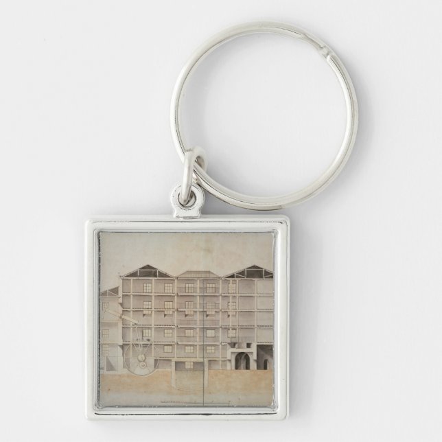 Albion Mill, section from east to west Key Ring (Front)