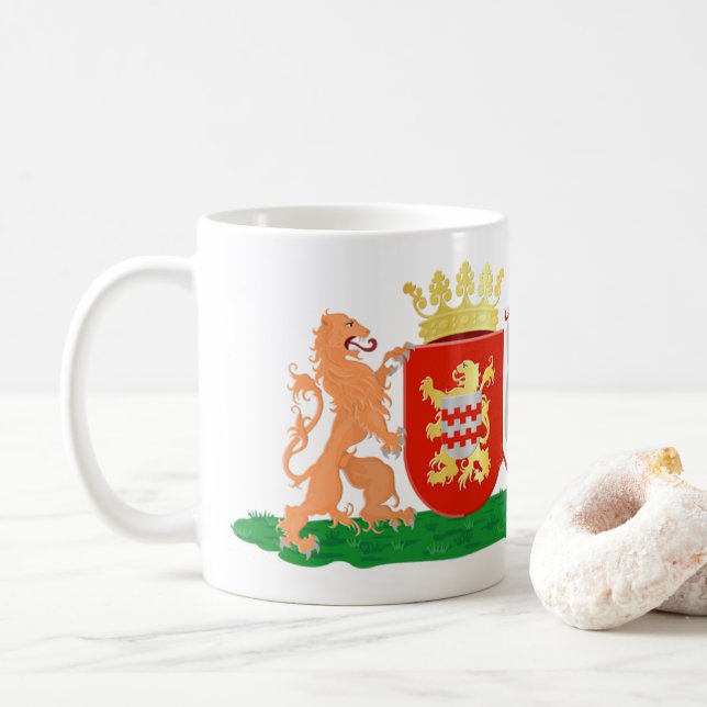 Alblasserwaard En De Landen Van Arkel Beneden De Z Coffee Mug (With Donut)