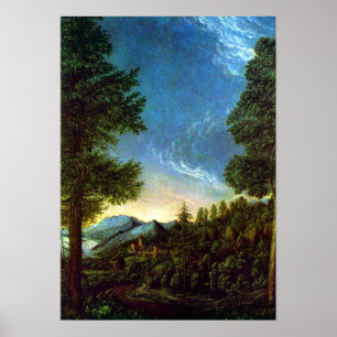Albrecht Altdorfer Danube landscape Regensburg Poster