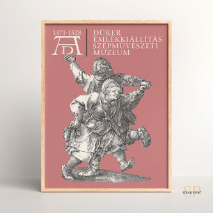 Albrecht Dürer Dancing German Peasant Couple Art J Poster