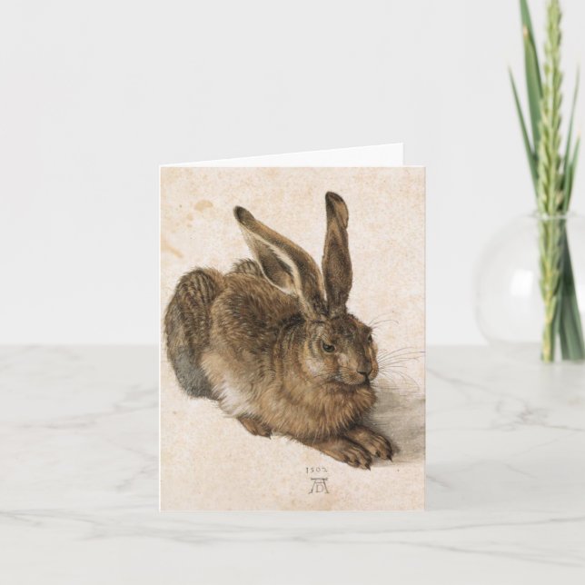 Albrecht Dürer - Junger Hase (Young Hare), 1502 Card (Front)