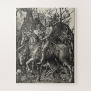 Albrecht Durer - Knight, Death And Devil Jigsaw Puzzle