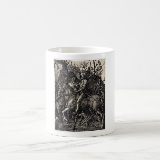 Albrecht Dürer Knight, Death and the Devil Coffee Mug (Center)