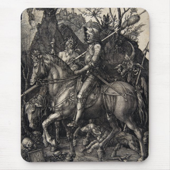 Albrecht Dürer Knight, Death and the Devil Mouse Mat (Front)