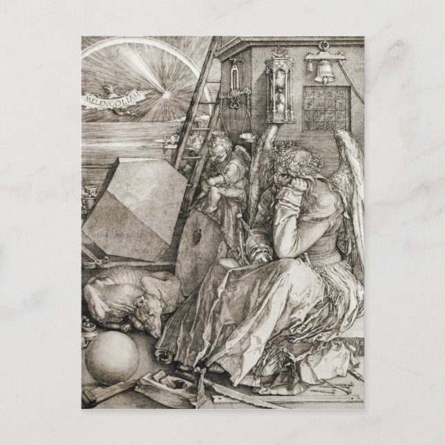 Albrecht Durer - Melancholia Postcard (Front)